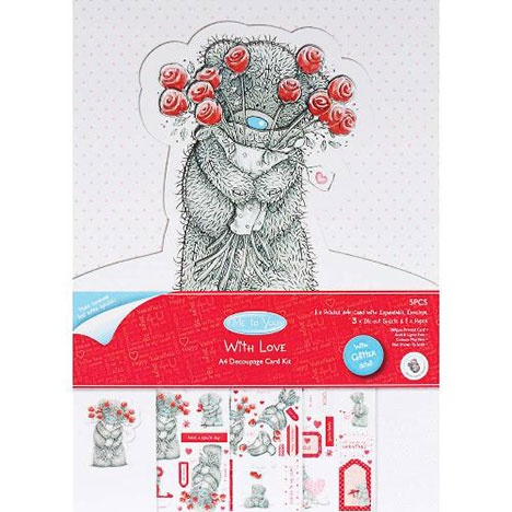 A4 Red Roses Me to You Bear Card Kit £4.50